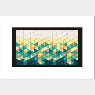 Triangle pattern Posters and Art